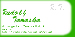 rudolf tamaska business card